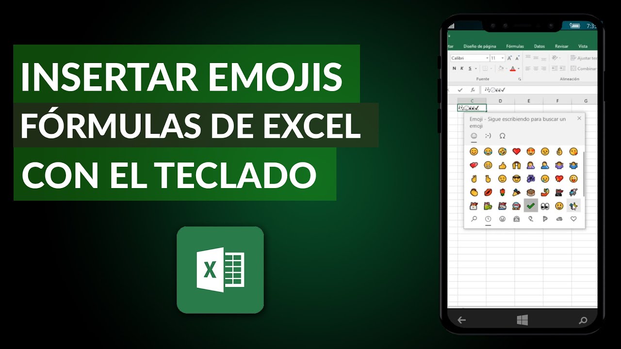 Cómo Insertar Emojis o Emoticones en Fórmulas de Excel con el Teclado