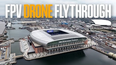 Spectacular FPV drone flythrough of Hill Dickinson Stadium!