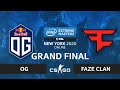 CS:GO - FaZe Clan vs. OG [Inferno] Map 2 - IEM New York 2020 - Grand Final - EU