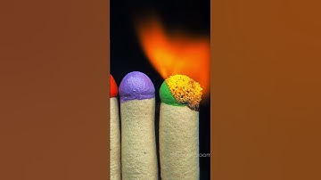 Burning Multicolored Matches ASMR
