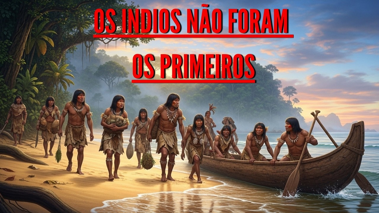 A Vida Há 50 Mil Anos – Como os Primeiros Povos INDIGENAS Chegaram ao Brasil? (Reconstrução por IA)