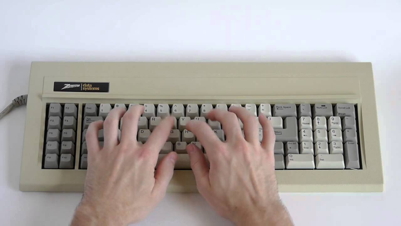 Zenith 100-1886 Typing Test (Complicated Green ALPS) - KeyChatter.com