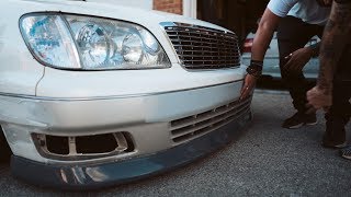 Custom Shaved Front Bumper - VIP Style LS400