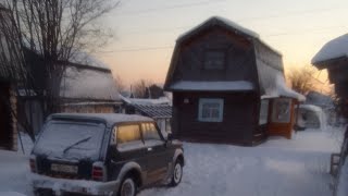 Живу в дачном домике в сильный мороз. Часть 1.