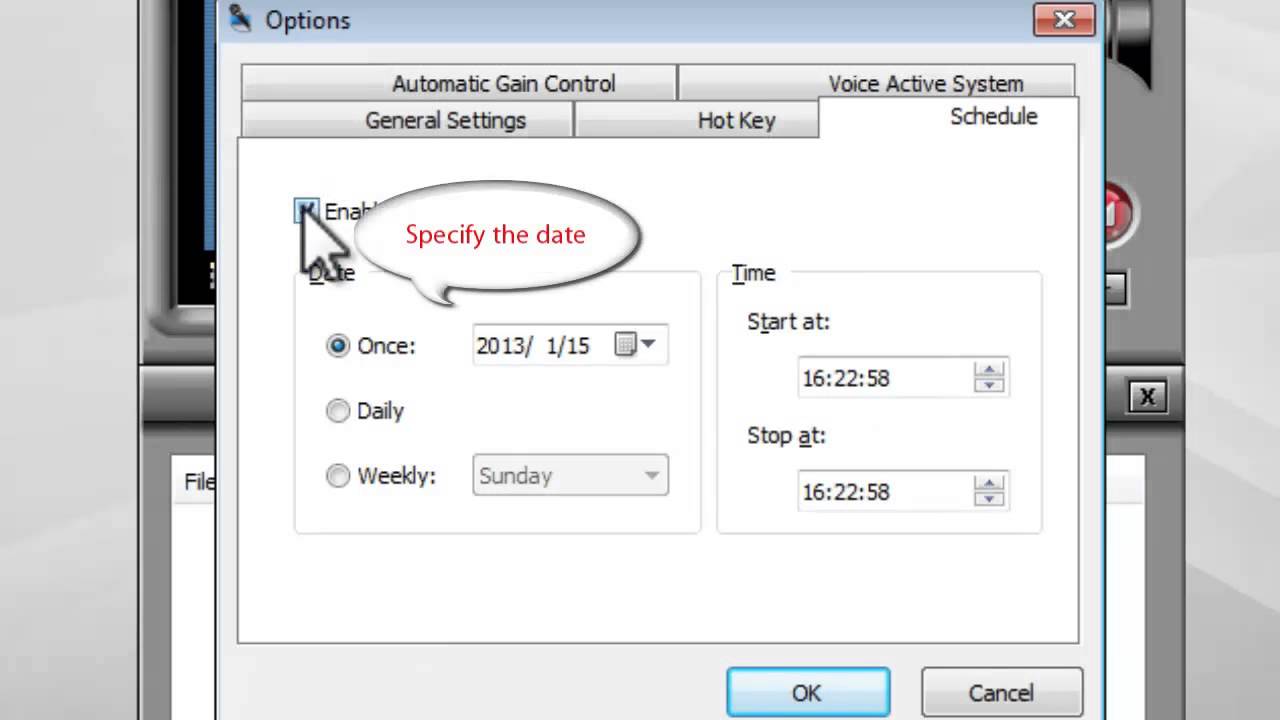 How to Schedule Recording with Free Sound Recorder