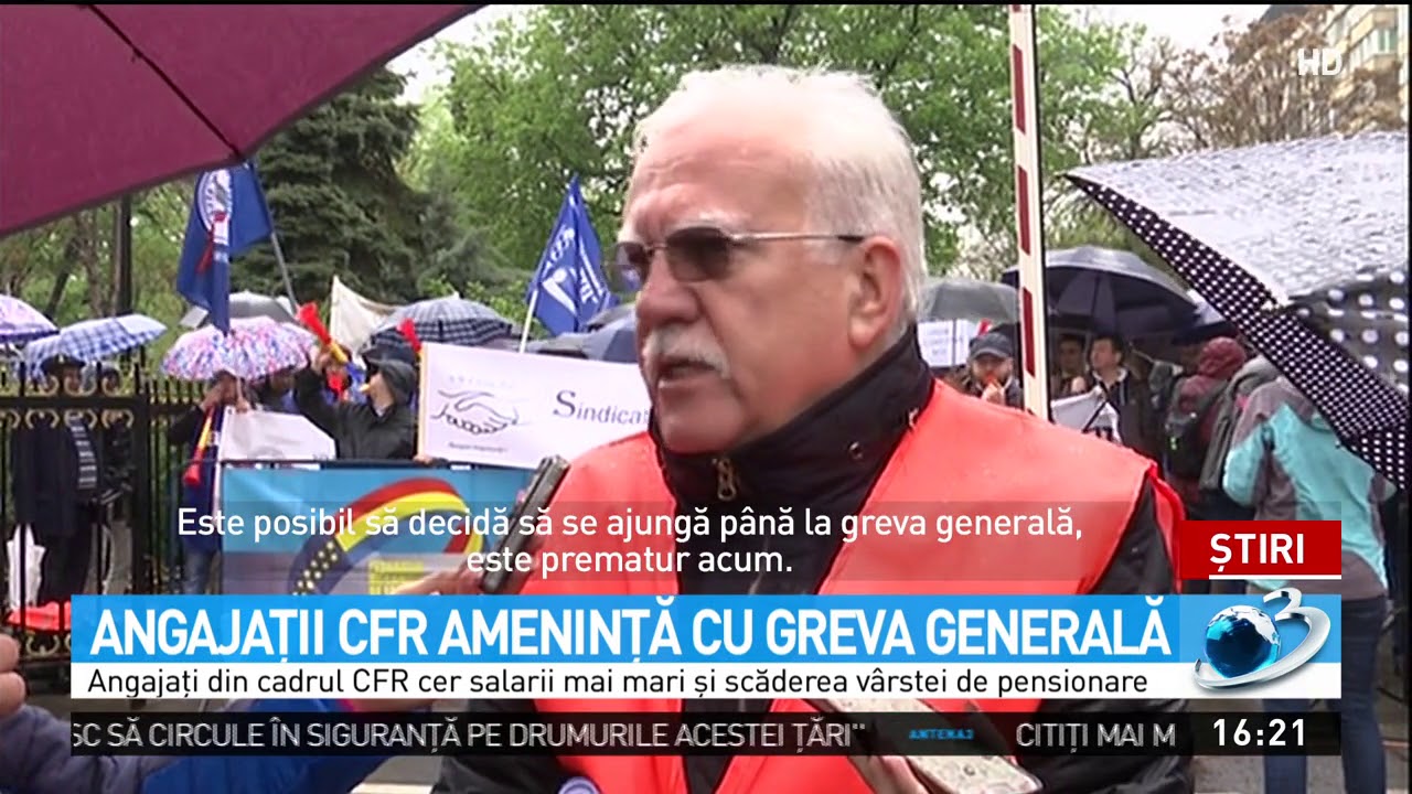Angajaţii CFR ameninţă cu greva generală newspaper mockup
