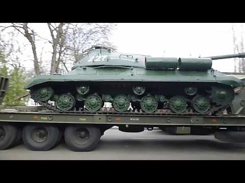 Отправка танка-памятника из Адыгеи в Ростовскую область