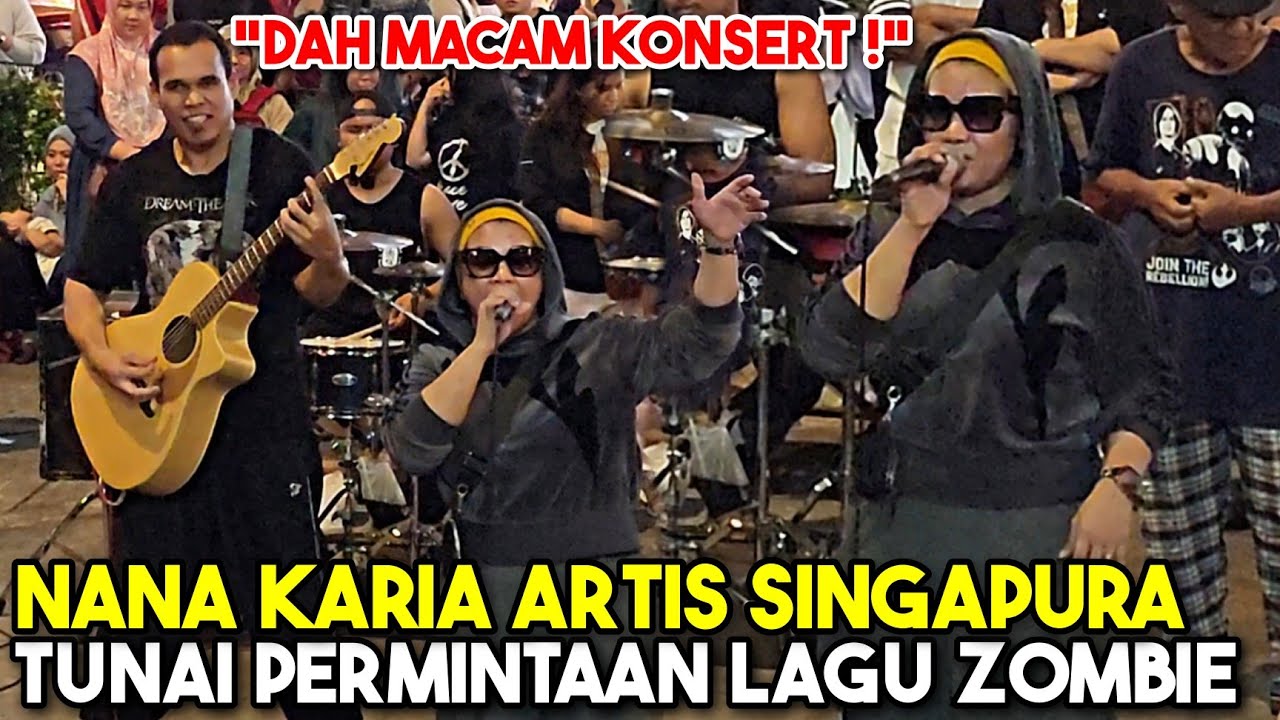 Macam konsert ! Ramai jerit nak Nana bawak lagu Zombie, tak cakap banyak Bob terus petik masuk bass