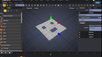 Manipulating and Extruding a Plane in Clara.io