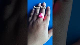 how to make a paper ring#shortvideo#diy#paperart#artscraft#diypaper