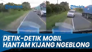 Detik-Detik Mobil Hantam Kijang Toyota Ngeblong