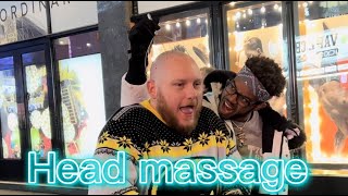 Head massage prank 😅🙅🏾‍♂️😂 ! Real reaction