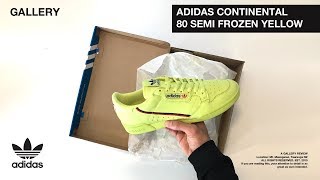 In Hand Look Adidas Continental 80 Semi Frozen Yellow