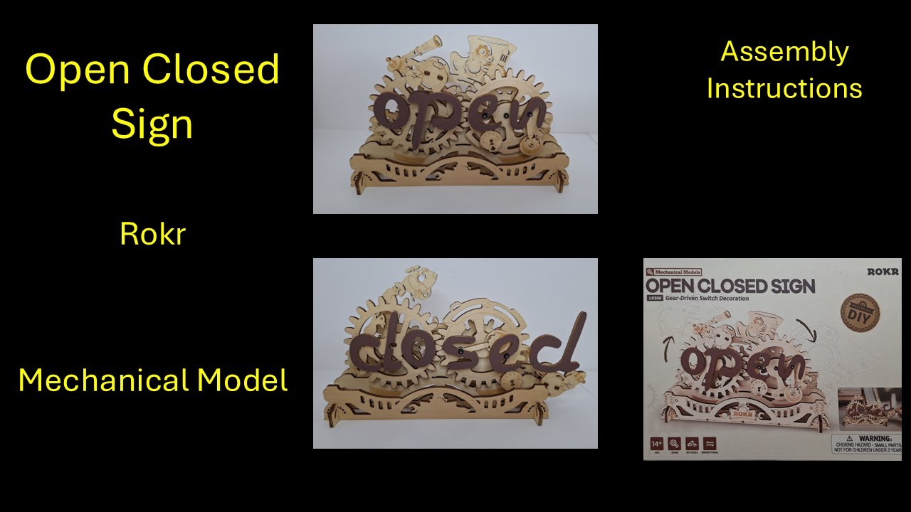 Mechanical Model - Open Closed Sign from Rokr, LK506 - YouTube