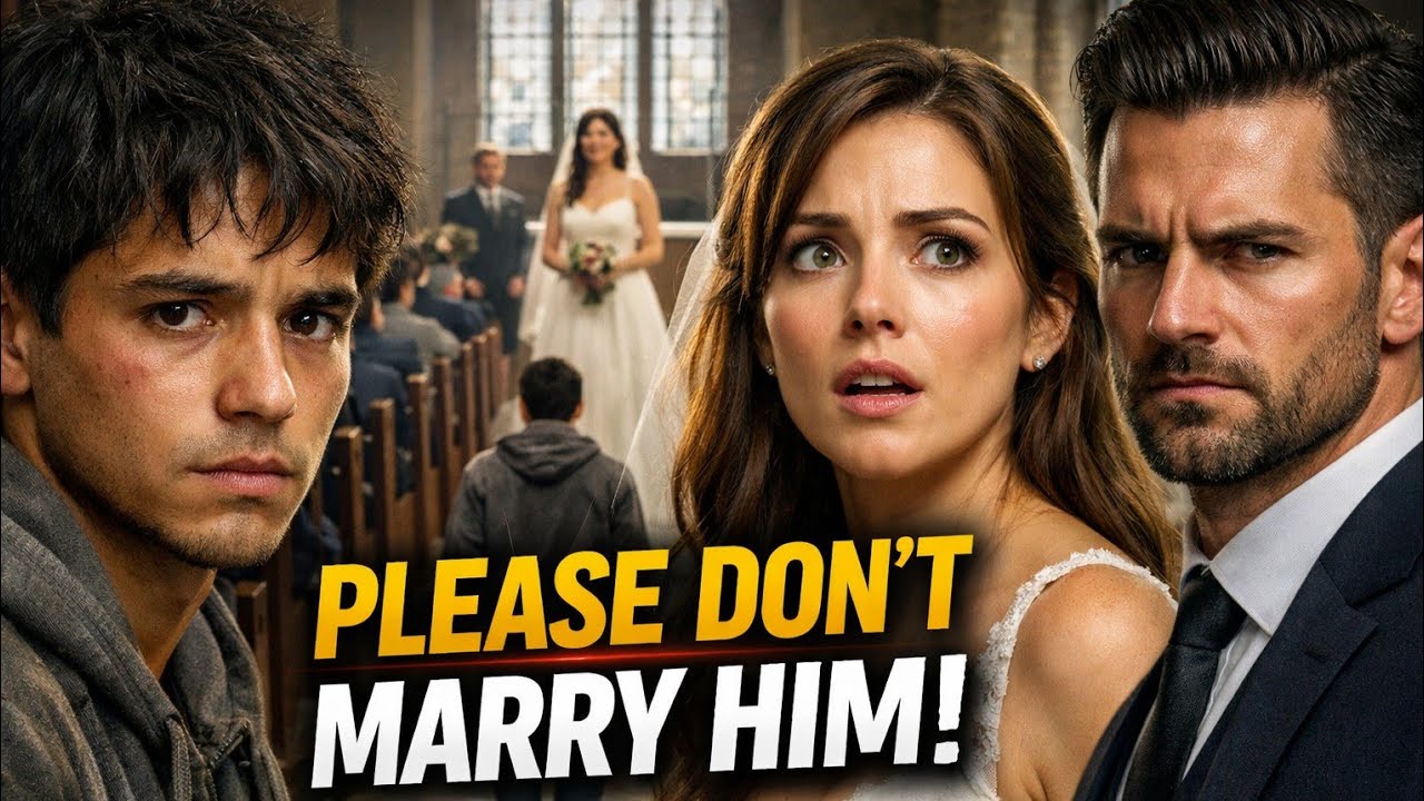 Please Don’t Marry Her the Homeless boy Said at the Church—What he Revealed Next Shocked Everyone