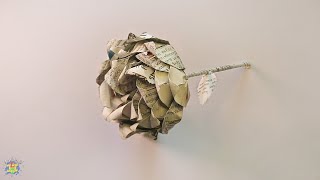 Easy Rose Making With NewsPaper | DIY Simple Paper Rose | Flower Decoration With Paper | Paper Craft