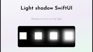 Create light effect with shadows in SwiftUI (blur and spread parameters)