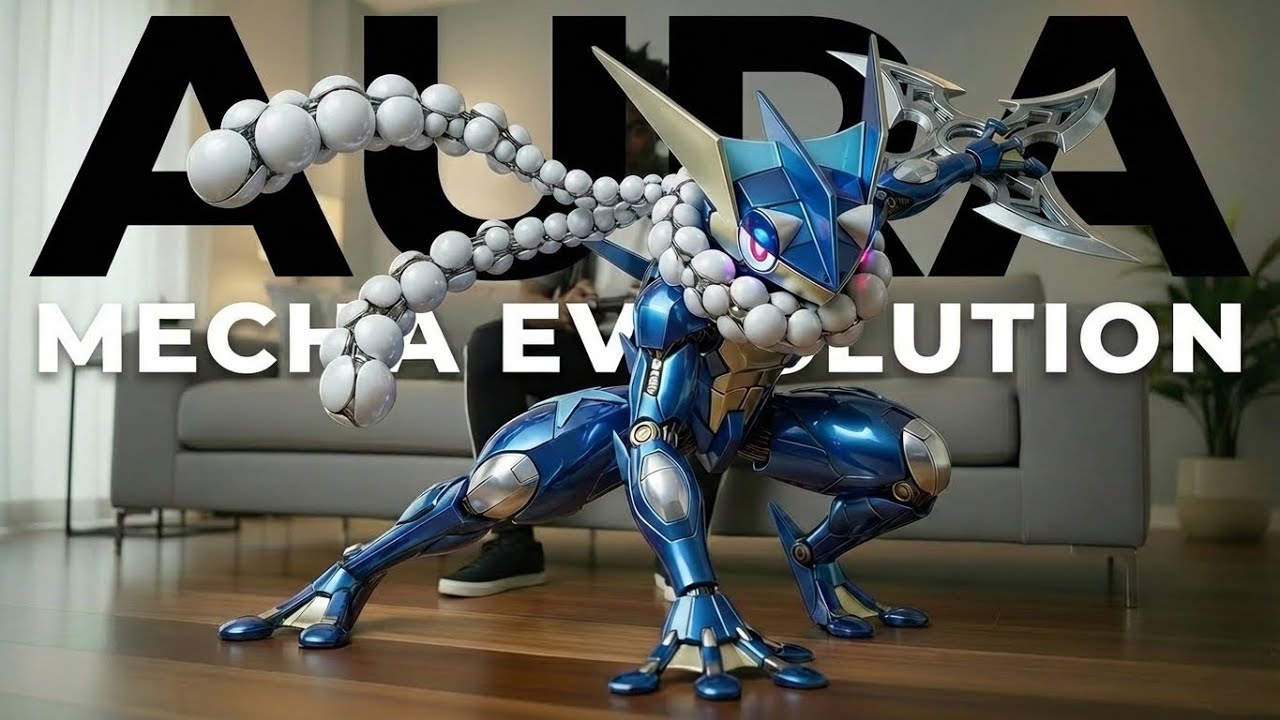 AURA MECHA SQUAD: Greninja, Lucario & Zoroark Evolution in Real Life!