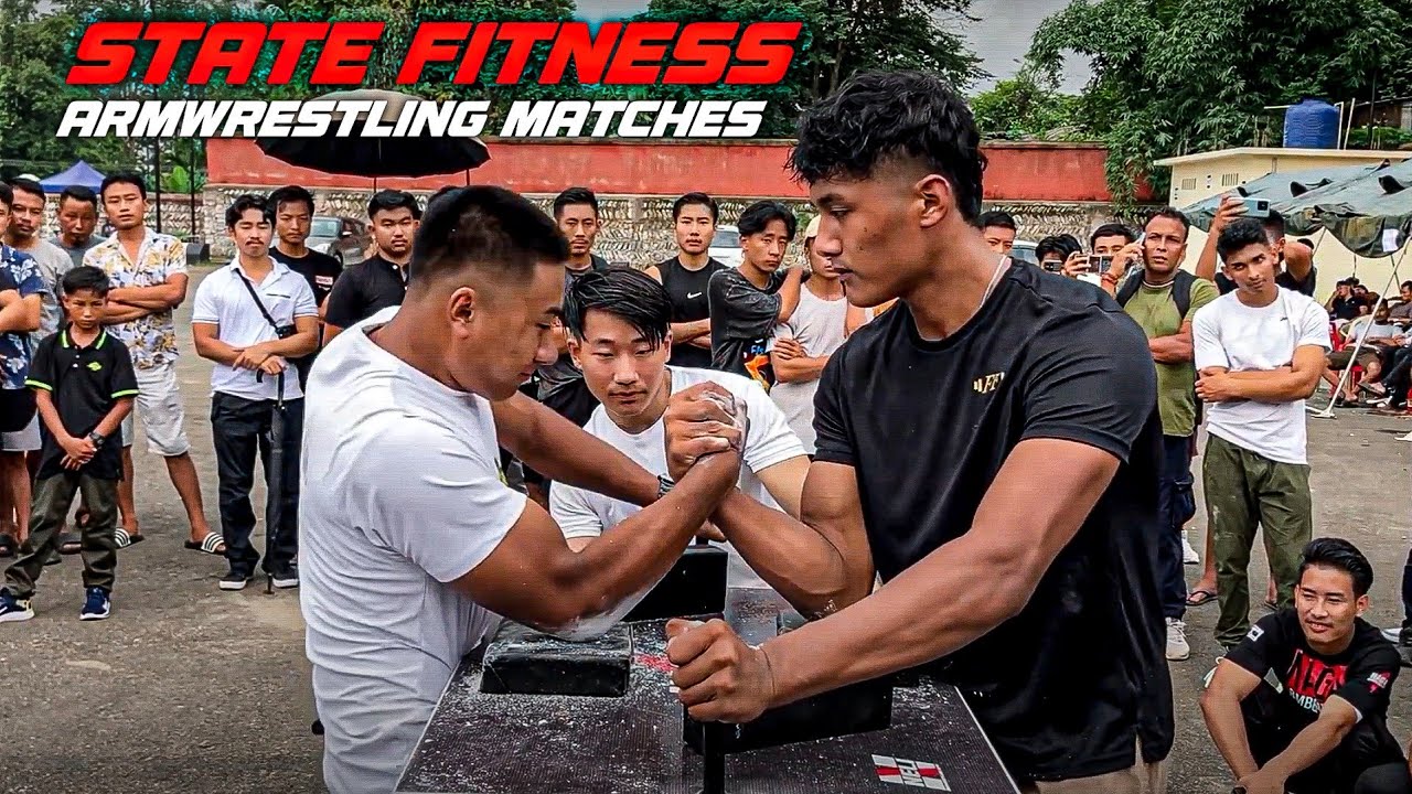 Поединки по армрестлингу на правую руку и женские матчи по фитнесу штата