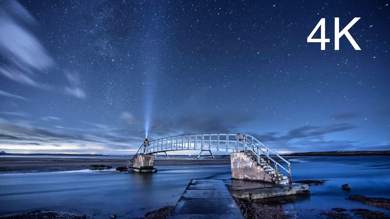 Belhaven starry night timelapse 4K YouTube