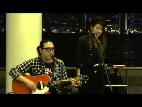 王菲-執迷不悔(cover by月出日落) @TST Pier Busking 2016.02.14