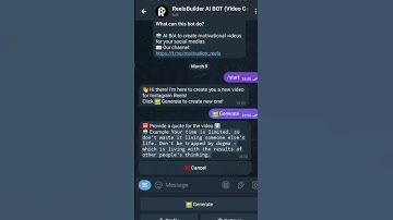 Telegram bot to generate text to video #reels #tech #ai