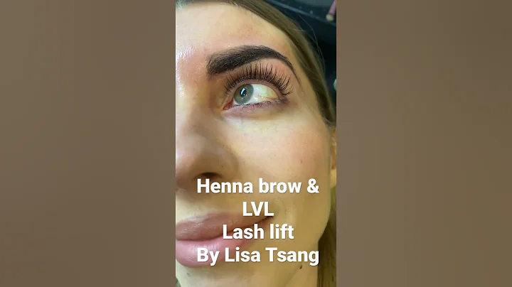 Henna brow and LVL lash lift by Lisa Tsang