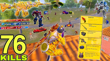 76 Solo KILLS!!😱 MY NEW SEASON BEST GAMEPLAY in PUBG MOBILE😍SAMSUNG,A7,A8,J5,J7,J2,J3,XS,A3,A4,A5,A6