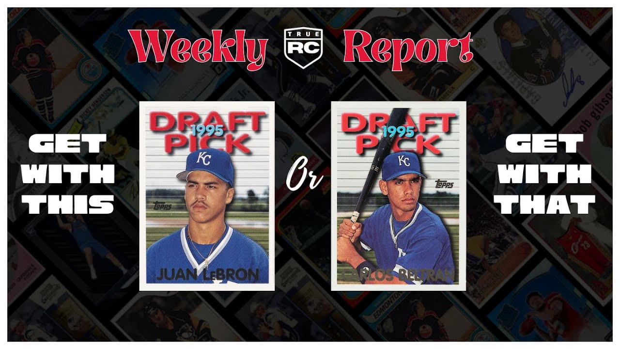 Две коллекционные карточки Карлоса Бельтрана, выпущенные в качестве новичка, — одна огромная проб...