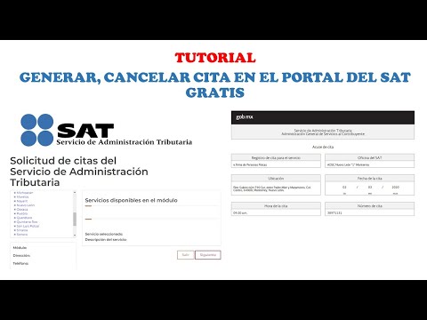 Generar y Cancelar cita en el Portal SAT gratis