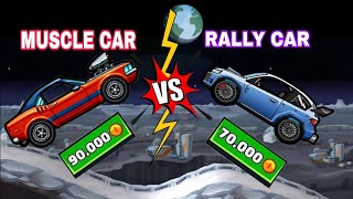HILL CLIMB RACING 2. RALLY CAR vs MUSCLE CAR COMPARISON (WHICH IS BEST?)