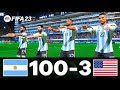 Fifa 23  messi ronaldo mbappe neymar all stars  argentina 100  3 usa