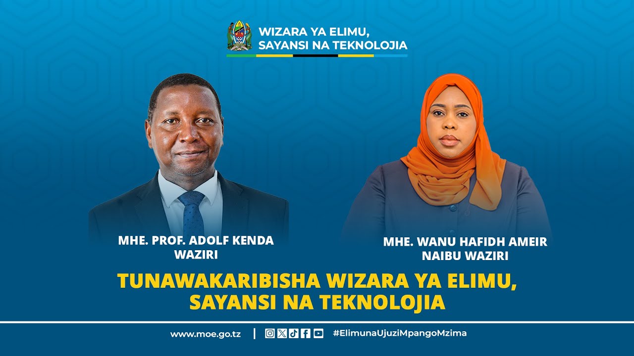 WAZIRI MKENDA NA NAIBU WAZIRI WANU AMEIR, WAPOKELEWA WIZARA YA ELIMU, SAYANSI NA TEKNOLOJIA