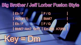 dm / bb fusion backing track ~big brother / jeff lorber fusion style~