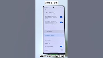 Poco F6 Automatische gespreksopname #poco #shorts #tipsandtricks