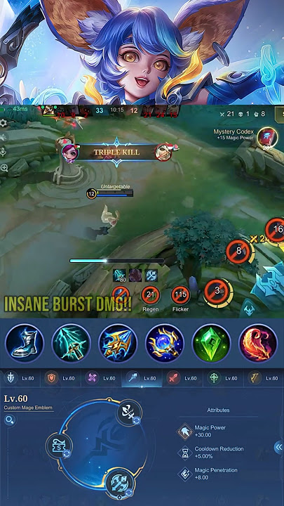 100% Annoying!! Nana Insane Burst Damage Build (Part 8) - MLBB #gameplayproplayer #nana #MLBB