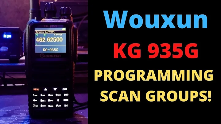 Programming in Scan Groups! KG935G