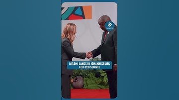 WATCH: Italian PM Giorgia Meloni has arrived in Johannesburg to take part in the G20 Leaders’ Summit
