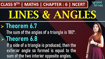 Class 9th Maths | Theorem 6.7, 6.8 | Chapter 6 - Lines and Angles | NCERT
