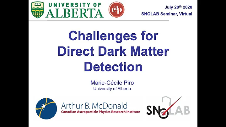 Marie-Ccile Piro - Challenges for dark matter dete...