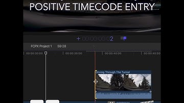 Final Cut Pro Shortcut |  = (Equal Sign) | Positive Timecode Entry