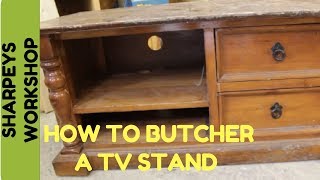 Tv stand cabinet recycled furniture