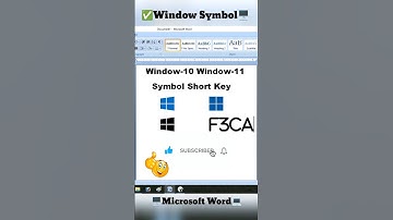 ✅Microsoft Word 💯 Windows Symbol👍#microsoft #word #windows #symbols