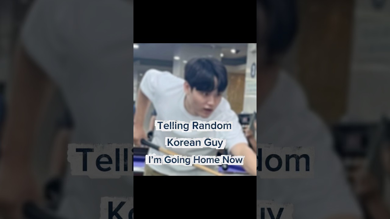 Chatting random Korean guy😆  