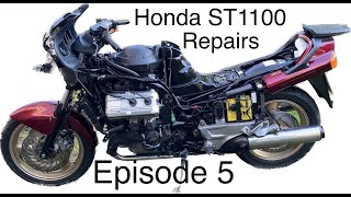 Honda ST1100 Repairs - Refitting the engine - Episode 5