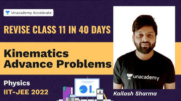 Kinematics Advance Problems | Physics | Revise Class 11 in 40 Days | Kailash Sharma | Unacademy