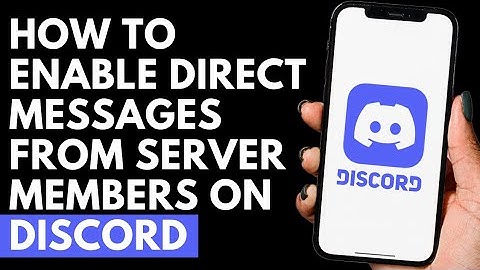 How To Enable Direct Messages From Server Members on Discord | Discord Tutorial
