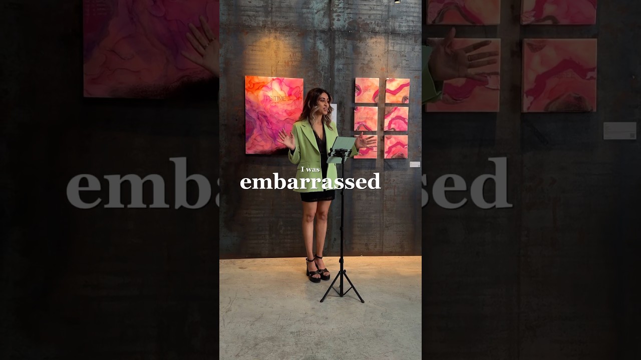 Is embarrassment the thief of opportunity? #fluidartist #fulltimeartist