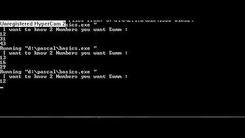 Pascal Basics #1 How to Summ 2 numbers