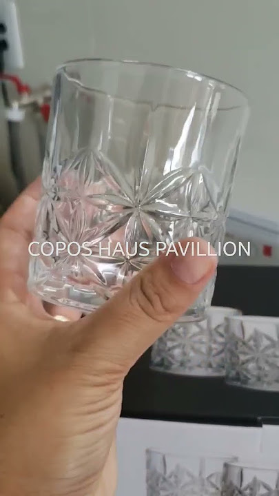 Jogo copos vidro 330ml 6 pecas haus pavillion